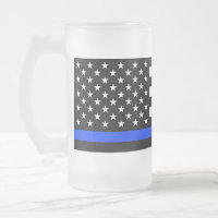 Polizeiflagge der Thin Blue Line
