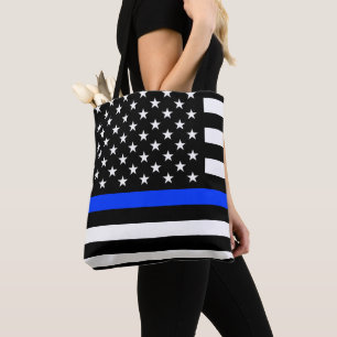 Polizeiflagge der Thin Blue Line Tasche