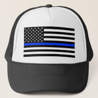 Polizeiflagge der Thin Blue Line