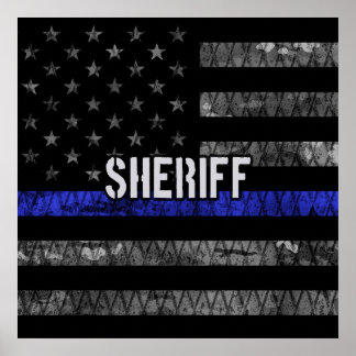 Polizeiflagge Poster