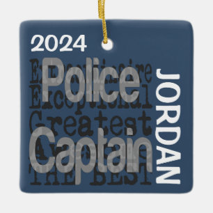 Polizeihauptmann Extraordinaire CUSTOM Keramikornament