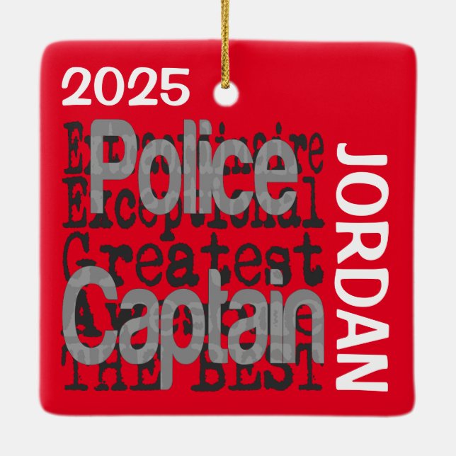 Polizeihauptmann Extraordinator Keramikornament (Rückseite)