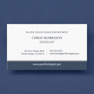 Polizeihauptmeister professionell visitenkarte