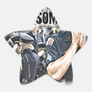 Polizeihelden Stern-Aufkleber