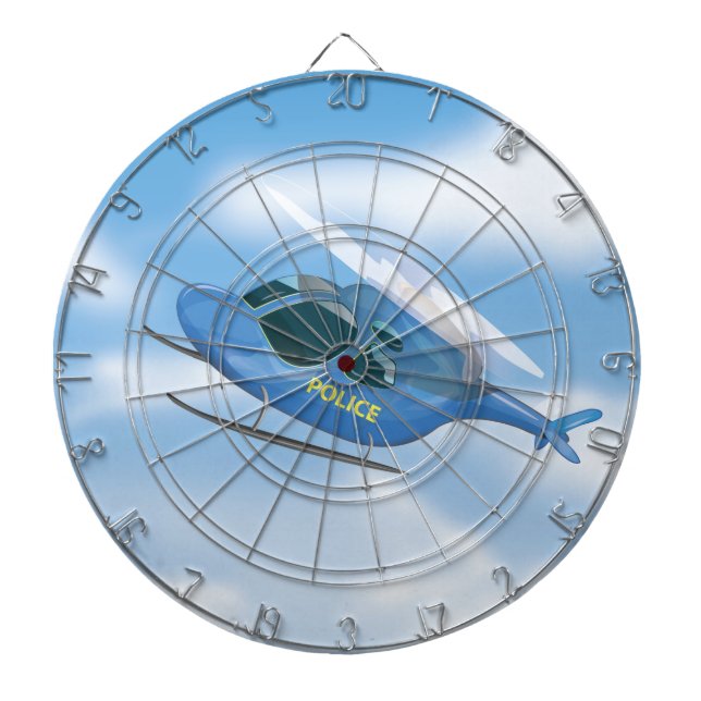 Polizeihubschrauber Dartscheibe (vorne)