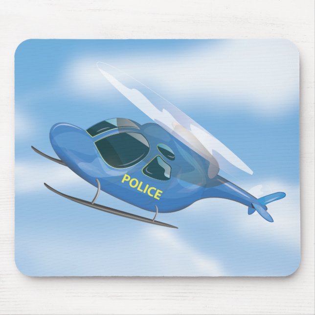 Polizeihubschrauber Mousepad (Vorne)