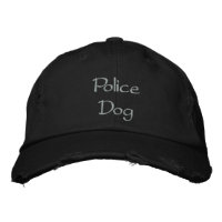 Polizeihund bestickte Baseballkappe