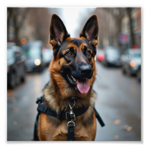 Polizeihund Fotodruck
