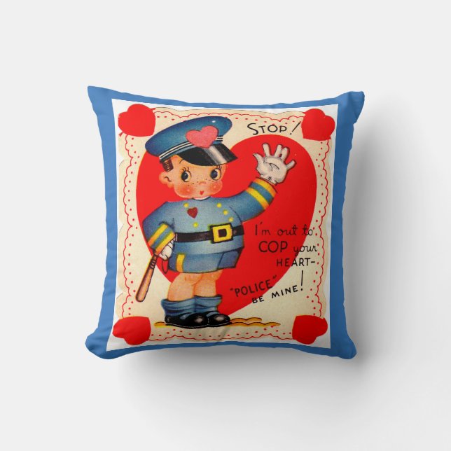 Polizeijunge Valentin der 1930er Jahre Kissen (Vorderseite)