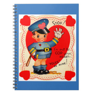 Polizeijunge Valentin der 1930er Jahre Notizblock