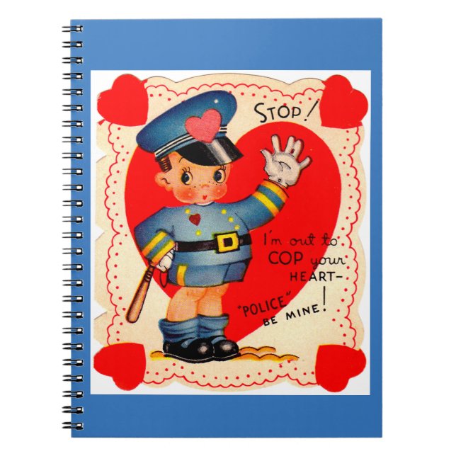 Polizeijunge Valentin der 1930er Jahre Notizblock (Vorderseite)