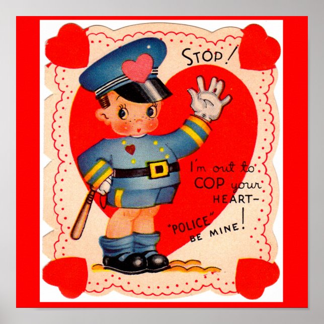 Polizeijunge Valentine der 30er Jahre Poster (Vorne)