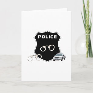 Polizeikriminalität - Abzeichen im Inneren unsicht Karte