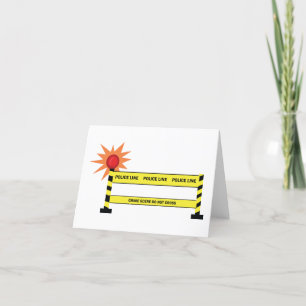 Polizeikriminalität Dankeskarte