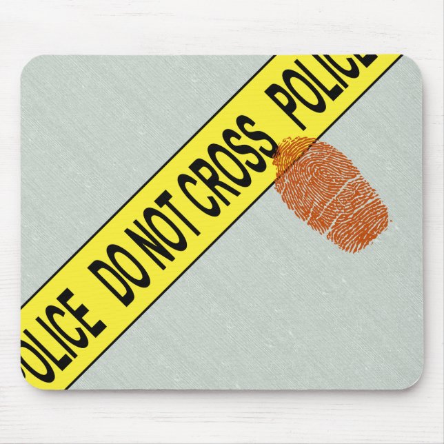Polizeikriminalszene Mousepad & Bloody Fingerprint (Vorne)