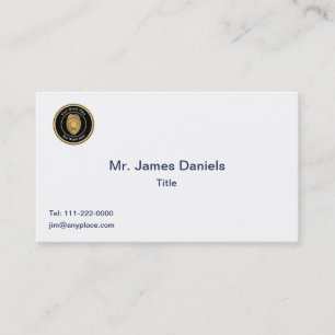 Polizeileutnant Abzeichen Custom Universell Visitenkarte