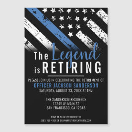 Polizeiliche Altersversorgung - Blaue Linie - Durc Magneteinladung