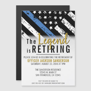 Polizeiliche Altersversorgung - Blaue Linie - Durc Magneteinladung