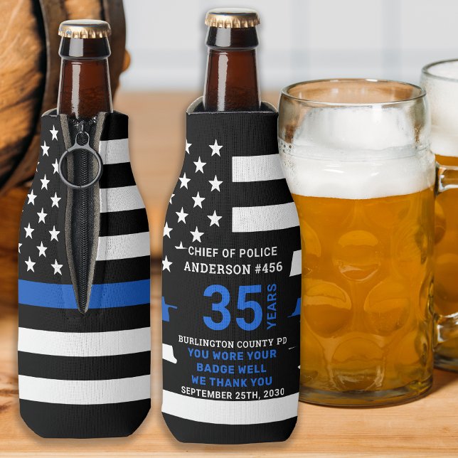 Polizeiliche Altersversorgung Jahre Dienst dünne b Flaschenkühler (Von Creator hochgeladen)