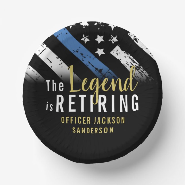 Polizeiliche Altersvorsorge - Rechtsdurchsetzung i Pappteller (Vorderseite)