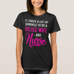 Polizeiliche Ehefrau Krankenversicherung und Mama  T-Shirt