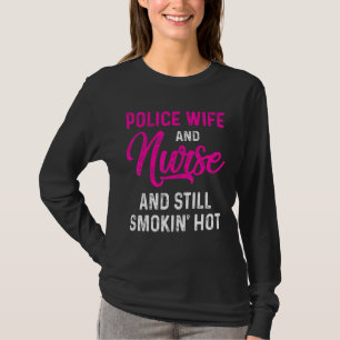 Polizeiliche Ehefrau Lebensversicherung und Mama 1 T-Shirt