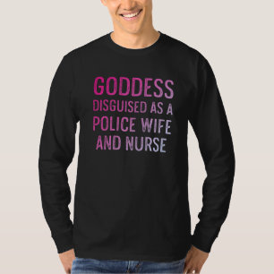Polizeiliche Ehefrau Lebensversicherung und Mama 4 T-Shirt