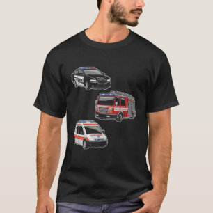 Polizeiliche Feuerwehrfahrzeuge Ambulance First Re T-Shirt