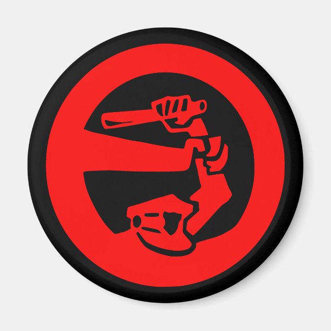 Polizeiliche Gewalt stoppen Magnet (Vorne)