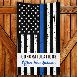 Polizeiliche Graduierungspartei Thin Blue Line Banner
