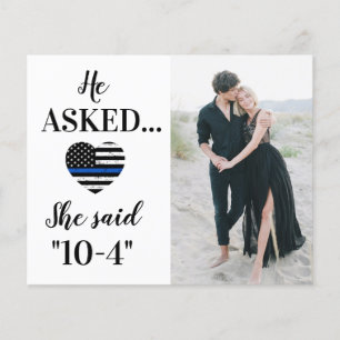 Polizeiliche Hochzeitspolizei - Foto Save the Date