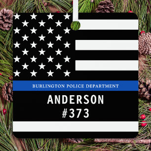 Polizeiliche Personalisierte Rechtsdurchsetzung mi Ornament Aus Metall