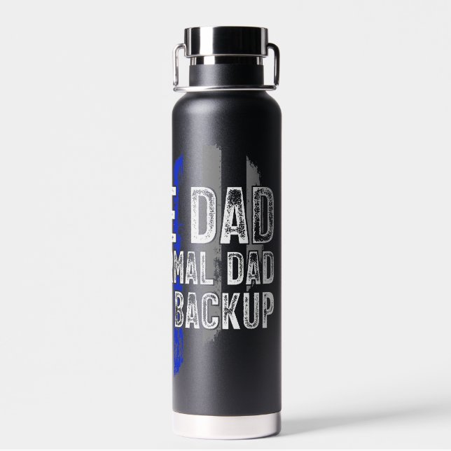 Polizeilicher Vater Trinkflasche (Rückseite)