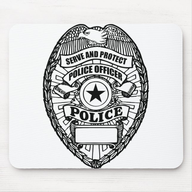 Polizeiliches Abzeichen - Generika Mousepad (Vorne)