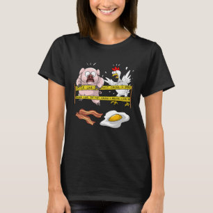 Polizeilinie überqueren keinen schnellen Polizist T-Shirt