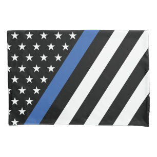 Polizeipolizei Thin Blue Line US Flagge Pillowcase Kissenbezug