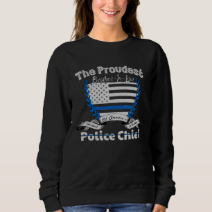 Polizeipräsident Stolz Bruder im Jura Grafik Sweatshirt