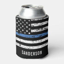 Polizeiretirement Thin Blue Line American Flag