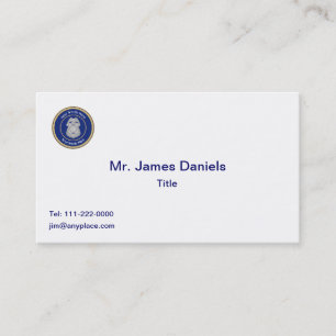 Polizeischild - Universelles Abzeichen Visitenkarte