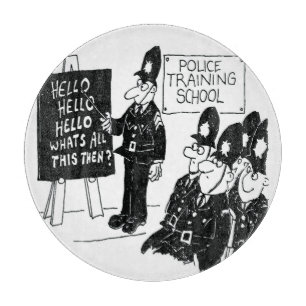 Polizeischulung in Großbritannien Schneidebrett