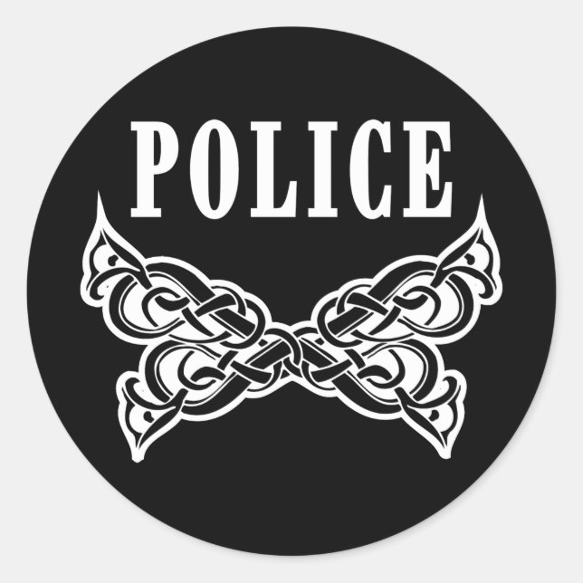 Polizeitattouren und Personalisierte Geschenke Runder Aufkleber (Vorderseite)