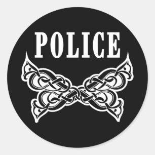 Polizeitattouren und Personalisierte Geschenke Runder Aufkleber
