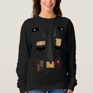 Polizeiuniform Kostüm Halloween Kinder Sweatshirt