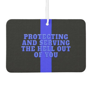 Polizeiunterstützer Thin Blue Line Autolufterfrischer