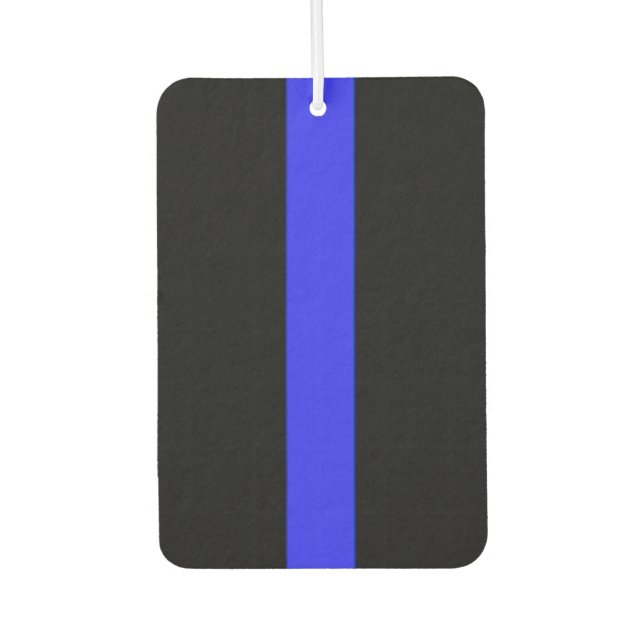 Polizeiunterstützer Thin Blue Line Autolufterfrischer (Vorderseite)