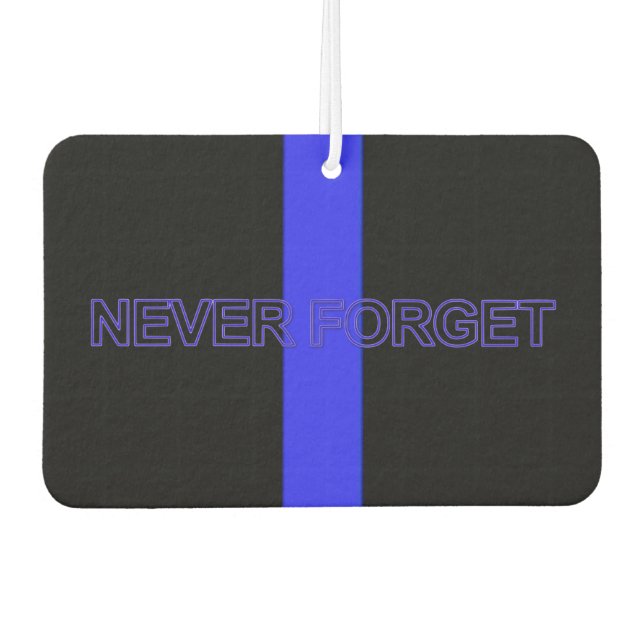 Polizeiunterstützer Thin Blue Line Autolufterfrischer (Vorderseite)