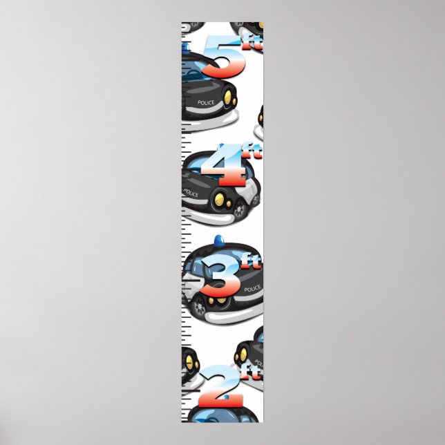 Polizeiwachstumsdiagramm Poster (Vorne)