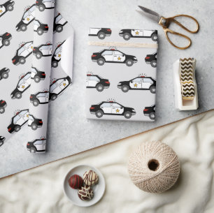 Polizeiwagen Geschenkpapier