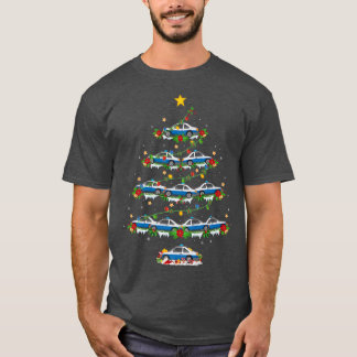 Polizeiwagen Lover Matching Santa Police Car Chris T-Shirt