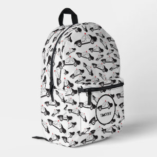 Polizeiwagen Muster Individuelle Name Kinder Bedruckter Rucksack
